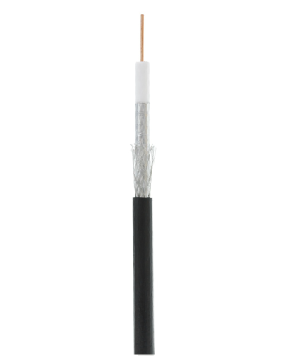 RG-6 CCS, Out, PE (UEC-C2-32123B-BK-3). Кабель коаксиальный омедненный. NETLAN в Бердске