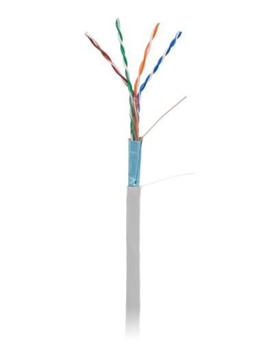 F/UTP 4pair, Cat5e, In,PVC (EC-UF004-5E-PVC-GY-1). Кабель «витая пара» (LAN) для структурированных систем связи. NETLAN в Бердске