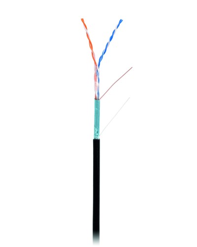 F/UTP 2pair, Cat5, Out, PE (EC-UF002-5-PE-BK). Кабель «витая пара» (LAN) для структурированных систем связи. NETLAN в Бердске