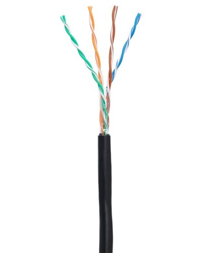 U/UTP 4pair, Cat5е, Out, PE (EC-UU004-5E-PE-BK). Кабель «витая пара» (LAN) для структурированных систем связи. NETLAN в Бердске