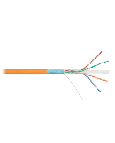 F/UTP 4pair, Cat6, Solid, In, PVC (NKL 9240C-OR). Кабель «витая пара» (LAN) для структурированных систем связи. NIKOLAN в Бердске