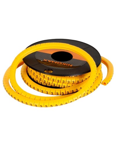 NMC-CMR-3-YL-500 (500шт). Маркер кабельный. NIKOMAX в Бердске