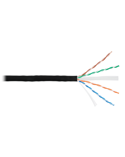 U/UTP 4pair, Cat6, Solid, Out, PVC (NMC 9140B-BK). Кабель «витая пара» (LAN) для структурированных систем связи. NIKOMAX в Бердске