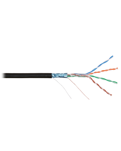 F/UTP 4pair, Cat5e, Solid, Out, PVC (NMC 2200B-BK). Кабель «витая пара» (LAN) для структурированных систем связи. NIKOMAX в Бердске