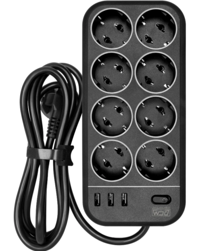 SP-08 USB03AB 1,8 M. Сетевой фильтр. POWERCOM в Бердске
