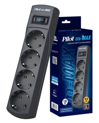 Pilot m-MAX 1.8м. Сетевой фильтр. Pilot в Бердске