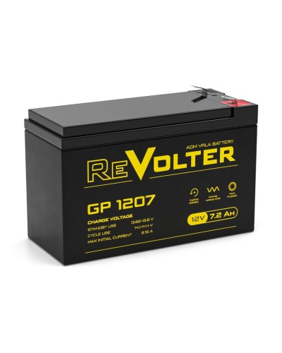 Revolter GP 1207. Аккумулятор автомобильный герметичный свинцово-кислотный. Revolter в Бердске