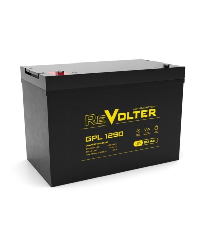Revolter GPL 1290. Аккумулятор автомобильный герметичный свинцово-кислотный. Revolter в Бердске