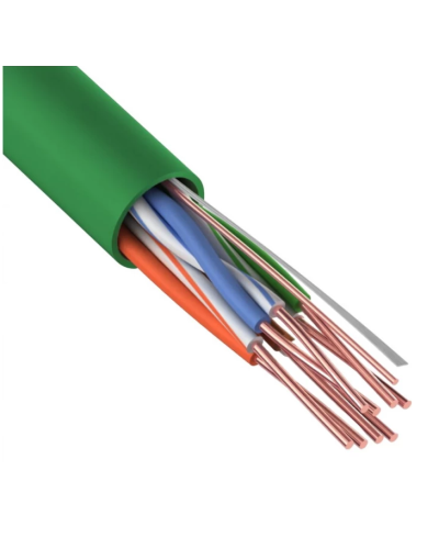 U/UTP, CAT 5e, нг(А)-LSLTx, 4х2х0,52мм, 24AWG, INDOOR, SOLID, зеленый, 305м REXANT (01-0061). Кабель «витая пара» (LAN) для структурированных систем связи. Rexant в Бердске