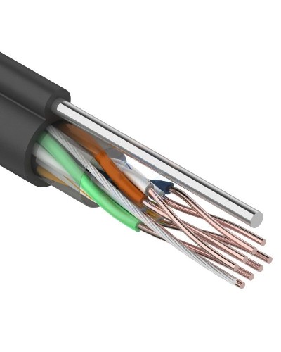 U/UTP 4PR 24AWG CAT5e 305м OUTDOOR+ТРОС*1 REXANT (01-0046). Кабель «витая пара» (LAN) для структурированных систем связи. Rexant в Бердске