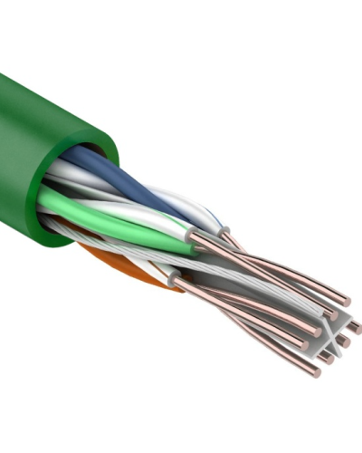 U/UTP, CAT 6, нг(А)-LSLTx, 4х2х0,575мм, 23AWG, INDOOR, SOLID, зеленый, 305м REXANT (01-0071). Кабель «витая пара» (LAN) для структурированных систем связи. Rexant в Бердске