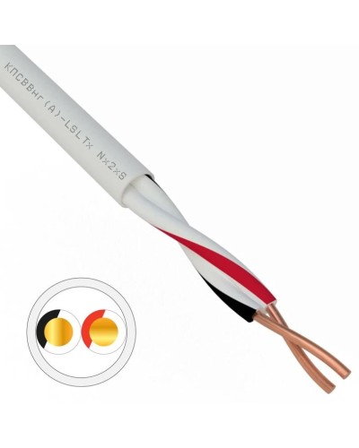 КПСВВнг(А)-LSLTx 1х2х0,75 REXANT (01-4871). Кабель для систем передачи данных пониженной пожароопасности c низким дымо- и газовыделением, с низкой токсичностью продуктов горения. Rexant в Бердске