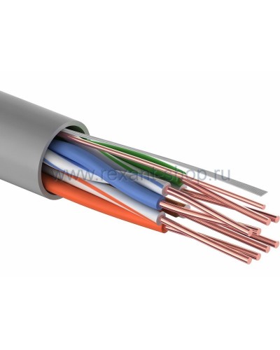 U/UTP 4PR, 24AWG, CAT5e, PVC, 100м REXANT (01-0043-100). Кабель «витая пара» (LAN) для структурированных систем связи. Rexant в Бердске