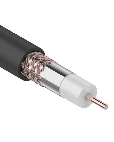 RG-6U+Cu, 75 Ом, Cu/Al/Cu, 64%, 305 м OUTDOOR REXANT (01-2232). Кабель коаксиальный радиочастотный. Rexant в Бердске