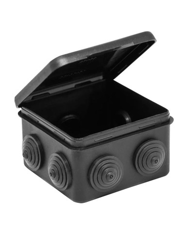 Коробка TYCO ОП 80х80х50мм откидная крышка УХЛ1 IP54 черный (67040МЧ). Коробка распределительная. RuVinil в Бердске