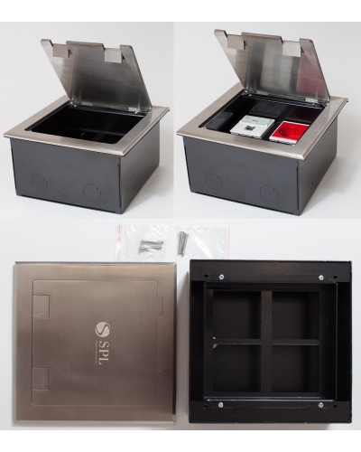 Люк на 4 поста (45х45), из нержавеющей стали, с коробкой, IP40 (300014). Люк. SPL в Бердске
