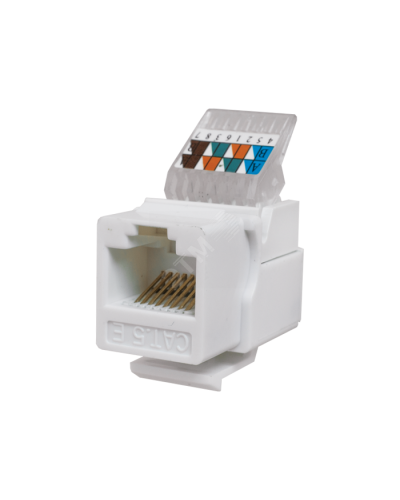 Модуль-вставка Keystone Кат5е, без.инстр.зад, белый UTP (10-0312): Вставка Keystone Jack RJ-45 в Бердске