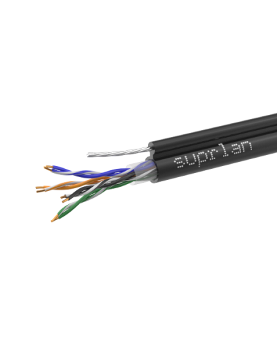 UTP Cat.5e 4x2x0,51 Cu PE Outdoor T-FG8 (трос) Premium (01-0308-1). Кабель «витая пара» (LAN) для структурированных систем связи. SUPRLAN в Бердске