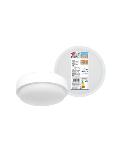 ДПП 3901 8Вт 6500К IP65 белый круг (SQ0366-0148). Светодиодный светильник LED. TDM ЕLECTRIC в Бердске