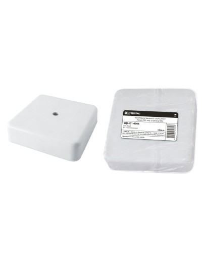 Коробка КР 75х75х20 ОП белая, IP40 (SQ1401-0903). Распаячная коробка. TDM ЕLECTRIC в Бердске