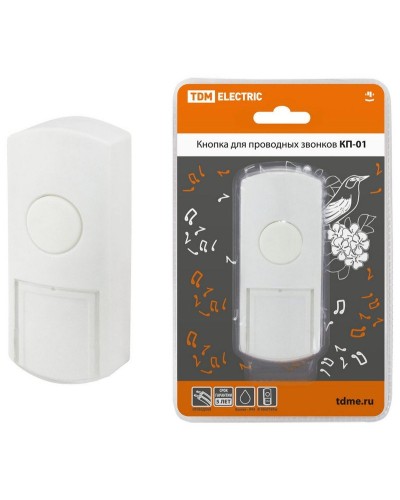 КП-01 (SQ1901-0019). Кнопка для проводных звонков. TDM ЕLECTRIC в Бердске
