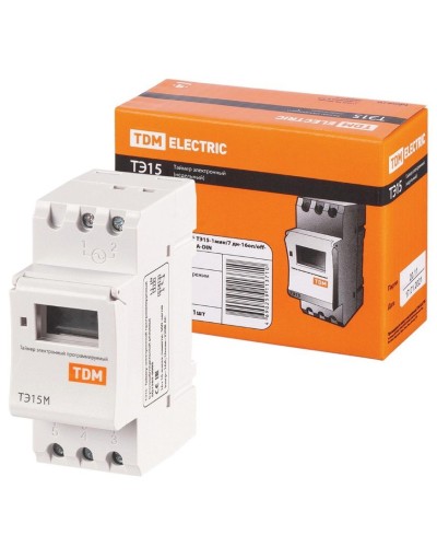 ТЭ15М-1мин/7дн-32on/off-30А-DIN TDM (SQ1503-0037). Таймер электронный. TDM ЕLECTRIC в Бердске