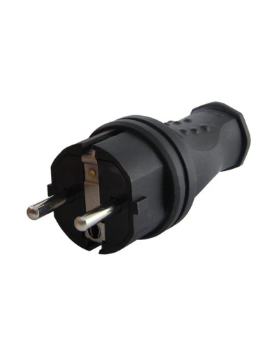 Вилка прямая 2Р+РЕ 16А 250В IP44 (SQ0612-0031). Вилка прямая каучук. TDM ЕLECTRIC в Бердске