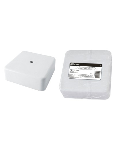 Коробка КР 75х75х28 ОП белая, IP40, с клеммной колодкой (SQ1401-0906). Распаячная коробка. TDM ЕLECTRIC в Бердске