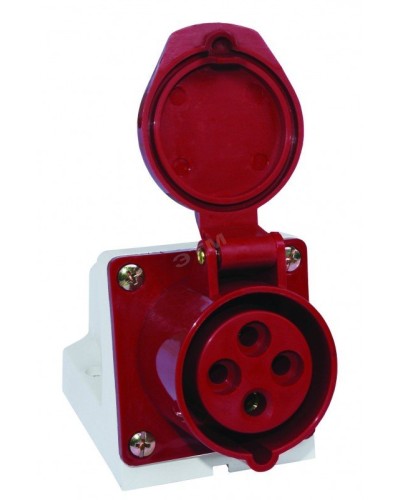 Розетка 124 стационарная 3Р+РЕ 32А 380В IP44 (SQ0602-0005). Розетка. TDM ЕLECTRIC в Бердске