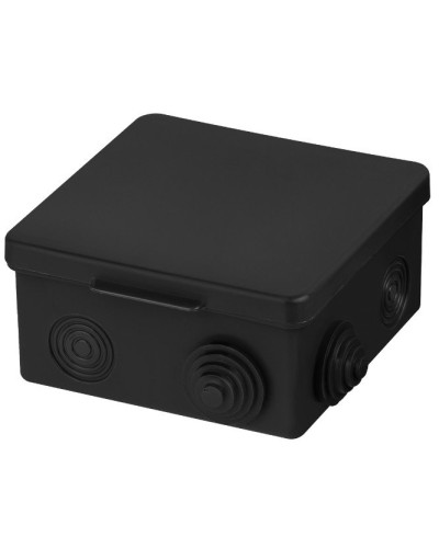 Распаячная коробка ОП 100х100х55мм, крышка, IP54, 8вх., черная TDM (SQ1401-0913). Распаячная коробка ОП. TDM ЕLECTRIC в Бердске