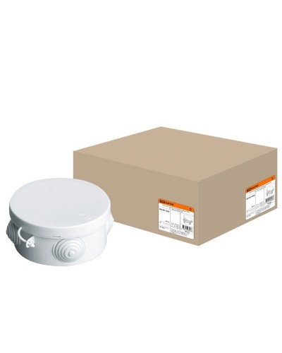 Коробка ОП D85х40мм, крышка, IP54, 4вх. (SQ1401-0102). Распаячная коробка. TDM ЕLECTRIC в Бердске