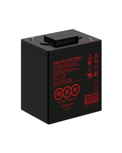 WBR EVX225-6G. Аккумулятор герметичный свинцово-кислотный. WBR в Бердске