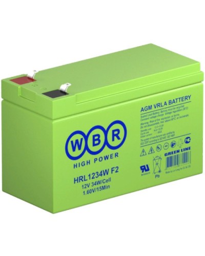 WBR HRL1234W F2. Аккумулятор герметичный свинцово-кислотный. WBR в Бердске
