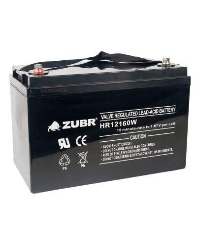 ZUBR HR 12160W (12V, 45Ah). Аккумулятор герметичный свинцово-кислотный. ZUBR в Бердске
