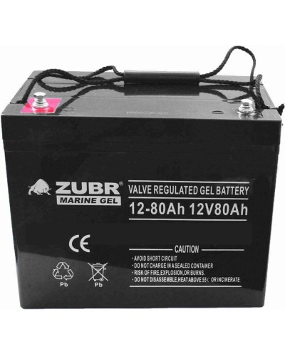 ZUBR MARINE GEL NPG 12-80 (12V, 80Ah). Аккумулятор герметичный свинцово-кислотный. ZUBR в Бердске