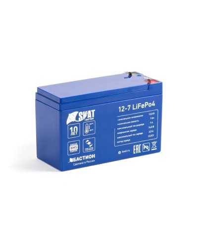 Skat i-Battery 12-7 LiFePo4 (645). Li-Ion аккумулятор. Бастион в Бердске
