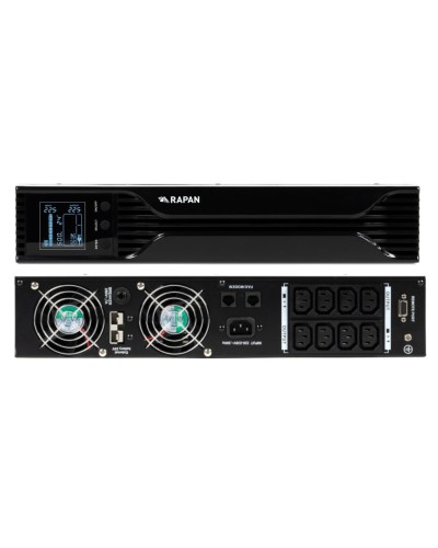 RAPAN-UPS 1000 RACK+2х9Ah (RAPAN-UPS 1000-RACK-IN-2х9-E) (8958). Бесперебойный источник питания. Бастион в Бердске