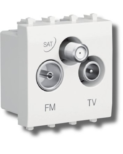 Розетка TV-FM-SAT Avanti 1 модуль черный квадрат (4402532): Розетка TV-FM-SAT в Бердске