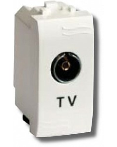 Розетка TV проходная Brava 1 модуль слоновая кость (75581S): Розетка TV в Бердске