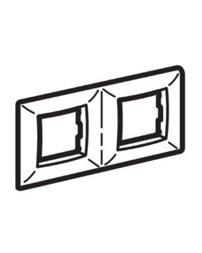 Рамка на 2+2 модуля (двухместная), слоновая кость (75012O): Рамка двухместная, Brava в Бердске