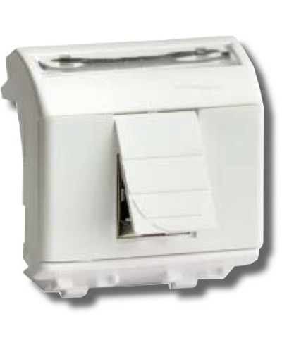 Розетка RJ-45 Brava 2 модуля белая (76655B): Розетка компьютерная с двумя разъёмами в Бердске