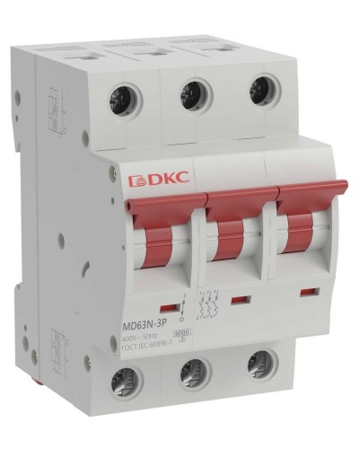 YON max MD63N 3P 32А 6кА C (MD63N-3PC32). Автоматический выключатель. ДКС в Бердске