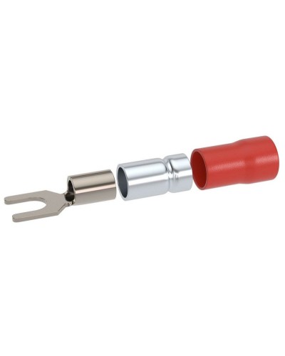 Наконечник вилочный НВИ 0,25-1,5 М3,5 (D3,7мм) (100 шт) (2A135P-DS-PVC). Наконечник вилочный с изолированным фланцем ПВХ, двойная гильза. ДКС в Бердске