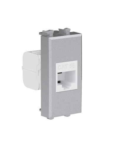 Розетка RJ-45, кат.5E, Avanti, 1 модуль, закаленная сталь (4404661): Розетка компьютерная модульная в Бердске