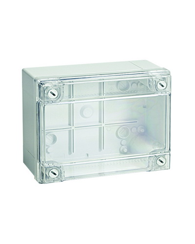 Коробка ответвительная с гладкими стенками, IP56, 380х300х120 (54420). Коробка ответвительная с гладкими стенками и прозрачной крышкой. ДКС в Бердске