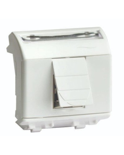 Розетка RJ-45 Brava 2 модуля слоновая кость (75655S): Розетка компьютерная с двумя разъёмами в Бердске