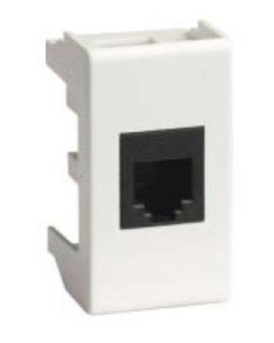 Розетка RJ-45 Viva 1 модуль белая (45038): Розетка компьютерная с одним разъёмом в Бердске