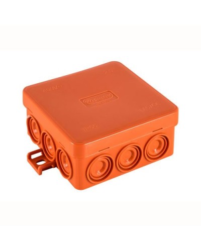 Коробка JBL085 85х85х38, 12 вых., 6P (0,15-4мм²) (43655HF): Коробка монтажная, огнестойкая, без галогена в Бердске