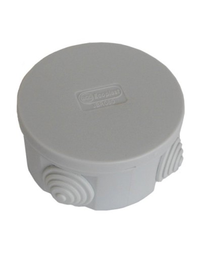 Коробка JBR080 D=80х40, 4 вых., IP44, серая (44005). Коробка монтажная. Экопласт в Бердске