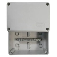 Коробка (КУП) JBS210 210х150х100, 8 вых, IP55 (44016KP): Коробка уравнивания потенциалов (КУП), 8х12мм,14 зажимов